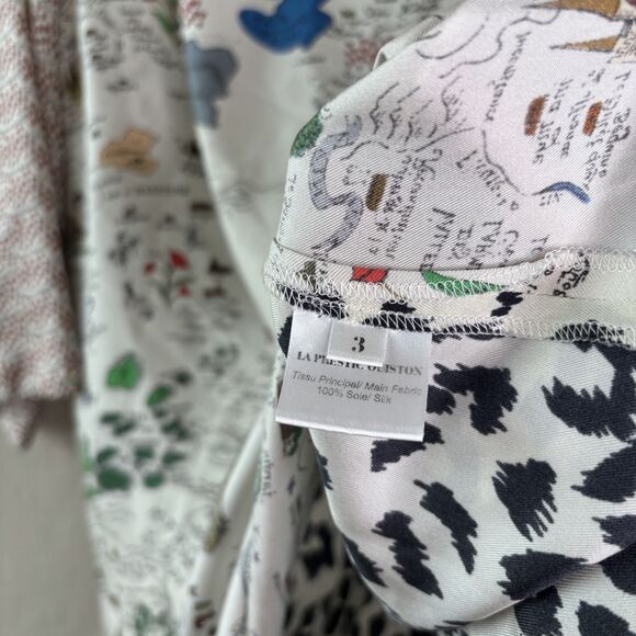 La Prestic Ouiston Silk Printed Shift Dress - Picture 4 of 7